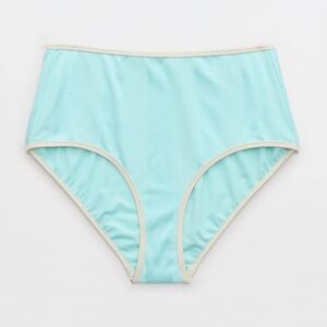 Aerie High-Waisted Shine Bikini Bottom MEDIUM